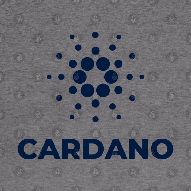 Cardano ADA dark logo crypto by Cryptolife